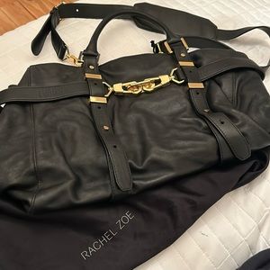 Rachel Zoe black leather bag. Absolutely stunning!